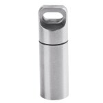 Mini etui a pilules de voyage en acier inoxydable, etanche, bouteille a capsule edc de survie en plein ... Mini etui a pilules de voyage en acier inoxydable, etanche, bouteille a capsule edc de survie en plein ...
