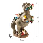 Mini figurines de gnomes en r�sine, accessoires de d�coration de jardin, d�cor d'ext�rieur, dinosaure ...