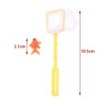 Mini filet de p�che miniature pour maison de poup�e 1:12, p�le avec poisson rouge, jardin, plage, etang, ...