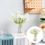 Mini fleur de jasmin pour plante verte en pot 1:6 ou 1:8, simulation de maison de poup�e