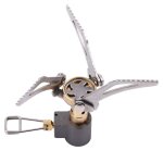 Mini fourneau a gaz portable en acier inoxydable, r�chaud d'ext�rieur, br�leur de gaz de camping, fourneau ...