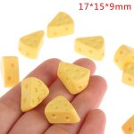 Mini gteau au fromage 1 / 6, nourriture miniature, mini vaisselle, couteau a fromage, fourchette, maison ...