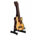 Modele de mini - guitare 3, 3 pouces brun rougeâtre Modele de mini - guitare 3, 3 pouces brun rougeâtre