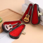 Mini guitare classique, modle instruments de musique folk, ornements pour maison de poupe, 1 ensemble ...