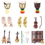 Mini guitare electrique, modèle miniature, décoration, maison de poupée, tambour, violon, saxophone, ... Mini guitare electrique, modèle miniature, décoration, maison de poupée, tambour, violon, saxophone, ...