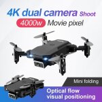 Mini h�licopt�re s66 rc 4k hd avec t�l�commande, double cam�ra, wifi fpv, 2. 4ghz, 4ch, durable