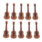 Mini instruments de guitare en plastique, 10 pi�ces, mod�le de maison de poup�e, d�coration de la maison ...