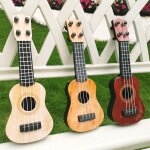 Mini instrument de musique pour enfants, guitare a 4 cordes, jouet d'apprentissage educatif pour d�butants, ...