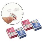 Mini jeux de cartes miniatures 1:12 pour poup�es, accessoires de d�coration pour la maison, 2 ensembles ...