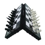 Mini jeu d'�checs pliable en plastique, �chiquier l�ger, jeu de soci�t�, maison, ext�rieur, jouet portable ...