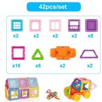 Mini jouets educatifs de construction magnétique pour enfants, de 42 a 184 pièces, blocs de construction ... Mini jouets educatifs de construction magnétique pour enfants, de 42 a 184 pièces, blocs de construction ...