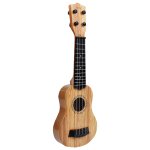 Mini jouet de guitare acoustique pour enfants, ukulele, 4 cordes, pratique d'apprentissage en plastique ...