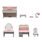 Mini jouet de piano pour maison de poup�e, micro d�cor, l�ger, r�sistant a l'humidit�, accessoires pour ...