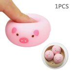 Mini jouet a presser cochon rose anti - stress, jouet amusant, balle, cadeau, artefact collant, dcompression, ...