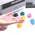 Mini jouets a presser pour enfants, nouveaut�, spongieux, squishy, mochi, fidget, animal kawaii, doux, ...