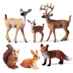 Mini jouet de simulation d'animaux de la for�t, cl�ture de jungle, animal sauvage, mini poup�e en pvc, ...