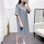 Mini jupe trapze pour femmes enceintes, vtements d'allaitement, robe d'allaitement longue, vtements ...