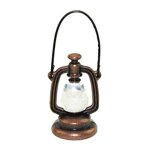 Mini lampe � huile r�tro en cuivre, accessoires de maison de poup�e miniatures, mini lampe de jardin, ...
