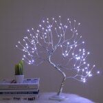 Mini lampe led tactile 108, alimente par usb / batterie, guirlande en fil de cuivre, arbre de nol, ...