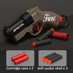 Mini lanceur de balles souples s686, pistolet jouet airsoft en mousse, blaster cs, arme d'extrieur pour ...
