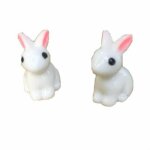 Mini lapin miniature en r�sine, 10 pi�ces, ornement de jardin, f�e, pot de plantes de fleurs, d�coration ...