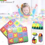 Mini lettres et chiffres de l'alphabet en oligfoam pour enfants, salle de bain t, polymre souple pour ...