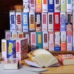 Mini livres miniatures pour maison de poup�e, meubles, jouet pour enfants, accessoires, 1 / 12