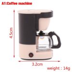 Mini machine a caf de simulation de dcoration pour maison de poupe 1:12, extracteur de jus, machine ...
