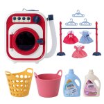 Mini machine a laver electrique, jouet mignon pour enfants d'age prscolaire, nettoyage efficace