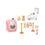 Mini machine a laver a tambour pour enfants, simulation de bb, rotation de la machine a laver, jouets, ...