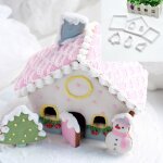 Mini maison de noël en blocs de construction, 8 pièces, père noël, bonhomme de neige, poupées d'architecture, ... Mini maison de noël en blocs de construction, 8 pièces, père noël, bonhomme de neige, poupées d'architecture, ...