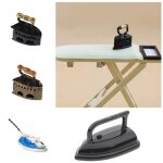 Mini maison de poupe 1:12, ornement miniature, vtements en fer, planche a repasser, outils, meubles, ...