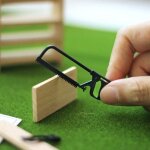 Mini maison de poup�e, accessoires, outils de r�paration, sc�ne de jardinage en plein air, outil de simulation ...