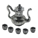 Mini maison de poup�e, ensemble de tasses, th�i�res de cuisine de couleur unie, jouet d�coratif, ornements ...