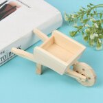 Mini maison de poupe miniature en bois 1:12, simulation chariot de traction, modle chariot a main, ...