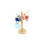 Mini maison de poupe, tasses a vin, support en bois, miniature, salle a manger, bar, meubles de dcoration ...