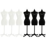 Mini mannequin pour robe de poupe, 6 pices, support d'exposition de vtements, jupe, accessoires pour ...