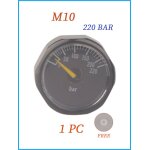 Mini manomtre a pression, 1 / 8npt, 1 / 8bspf m10 * 1, accessoires de valve a main haute pression, rgulateur ...