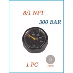 Mini manomtre a pression, 1 / 8npt, 1 / 8bspf m10 * 1, accessoires de valve a main haute pression, rgulateur ...