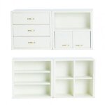 Mini meuble de couleur unie, ensemble de 4 pi�ces