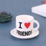 Mini meuble jouet tasses a caf� th�, maison de poup�es, plat en c�ramique, ensemble de pots, mod�le miniature, ...