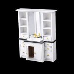 Mini meuble de lavabo blanc 1 / 12, 1 ensemble, pour salle de bain, cuisine, armoire, décoration de maison ... Mini meuble de lavabo blanc 1 / 12, 1 ensemble, pour salle de bain, cuisine, armoire, décoration de maison ...