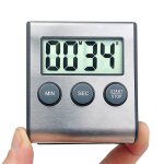 Mini minuteur numérique, format 24 heures, compte à rebours et chronomètre, pour cuisine, sport, études, ... Mini minuteur numérique, format 24 heures, compte à rebours et chronomètre, pour cuisine, sport, études, ...