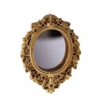 Mini miroir de maison de poupe durable, design sculpt, style classique, mini miroir de maison de poupe, ...
