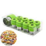 Mini moules a nouilles papillon en acier inoxydable pour enfants, 9 pices, fruits, lgumes, forme de ...