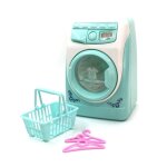 Mini panier de machine a laver electrique pour enfants, simulation l�g�re, ensemble de jouets de m�nage ...