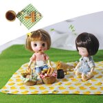 Mini panier a pain de simulation de maison de poup�e, petit d�jeuner, pain au miel, jouet de cuisine, ...