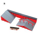 Mini parc finger skateboard scene, figure skate platform, stunt ramp, escaliers et lieu, bloincentr ...