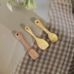 Mini pelle en bois pour maison de poupe 1:12, cuillre a soupe, outil de cuisine, ustensiles pour dcoration ...