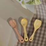 Mini pelle en bois pour maison de poupe, cuillre a soupe, outil de cuisine, ustensiles pour la dcoration ...
